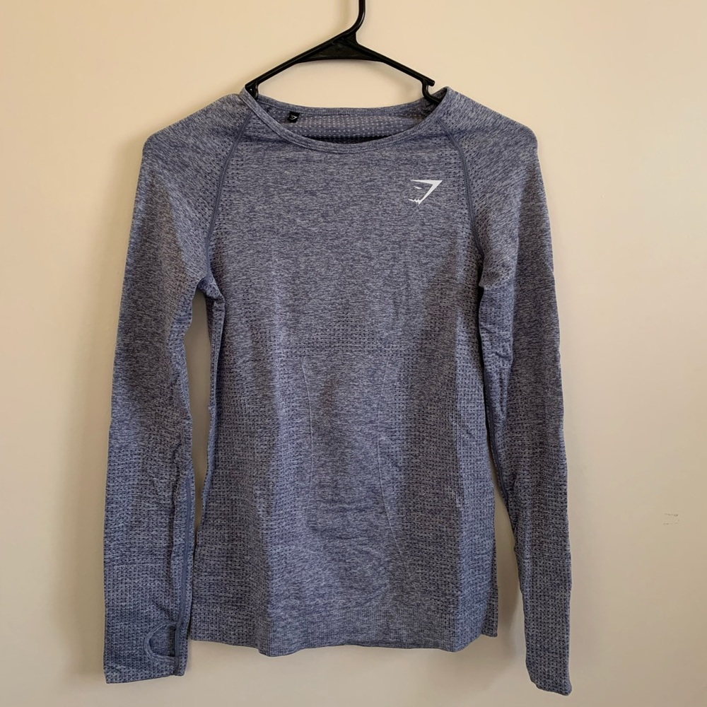 Dark Grey Gymshark Long Sleeve Full Length Top